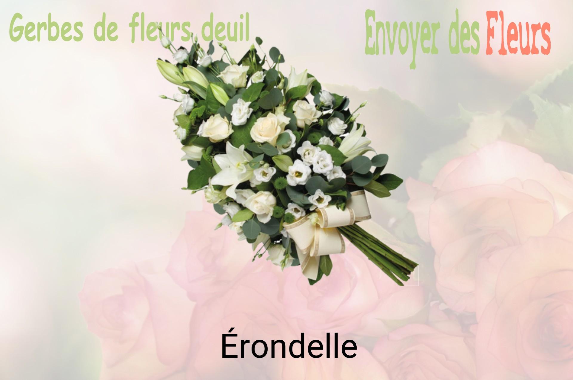 Gerbe de fleurs de deuil livrée à Érondelle